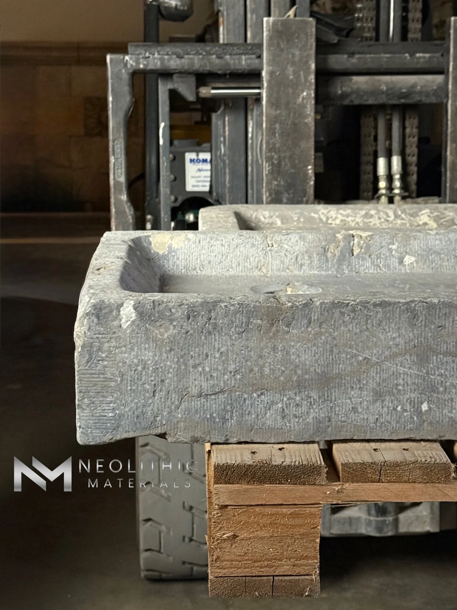 Antique Belgian Bluestone Sink - Image 9